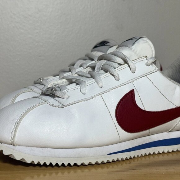 Size 5.5 - Nike Cortez Forest Gump Mens Sneakers Red White Blue 904764-103 Shoes - Picture 7 of 10